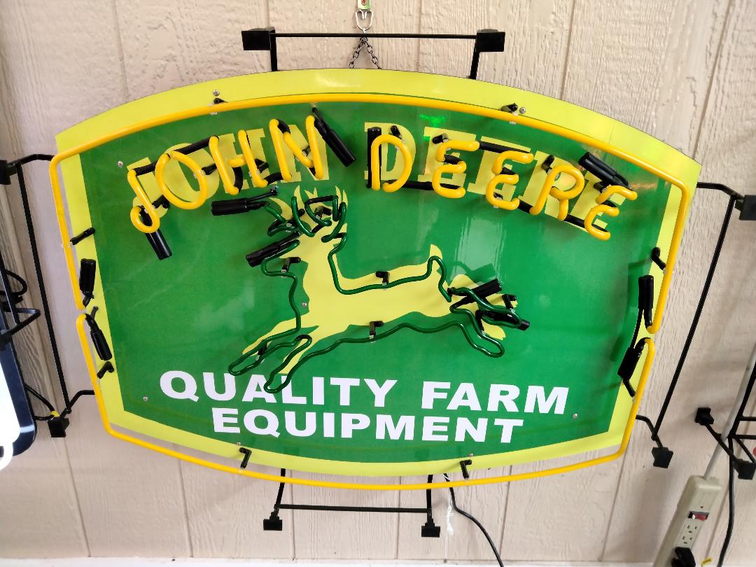 John Deere Neon Sign / Farming Signs / Farm Neons / Barn Garage Sign