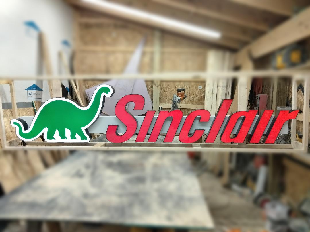 Sinclair Channel Letters / Sinclair Dealership Sign / Sinclair Signs