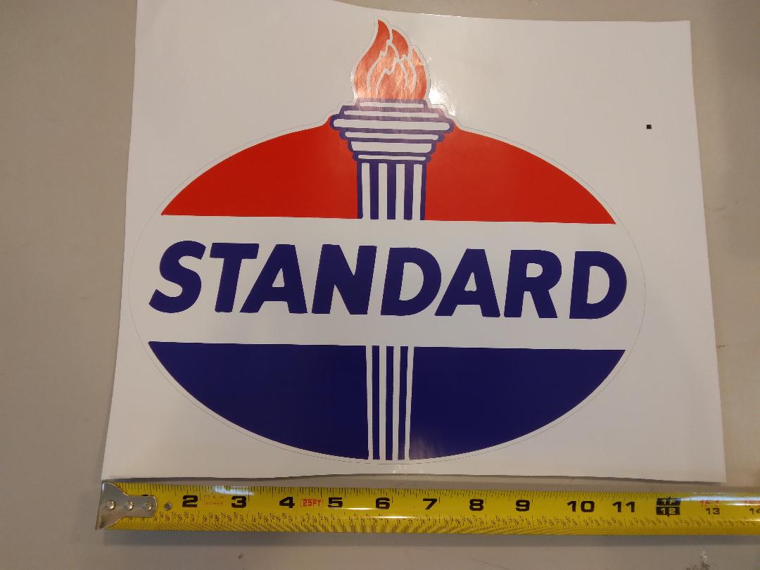 Standard Decal / Decals / Gas Pump Sticker / Stickers / Standard Oil