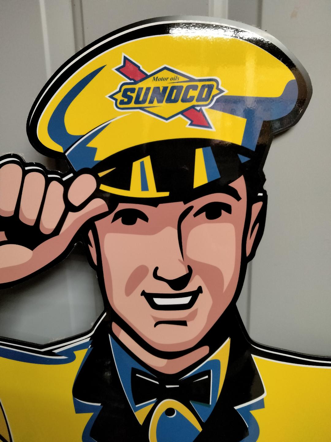 4ft Sunoco Service Man Sign / Sunoco Gas Station Signs