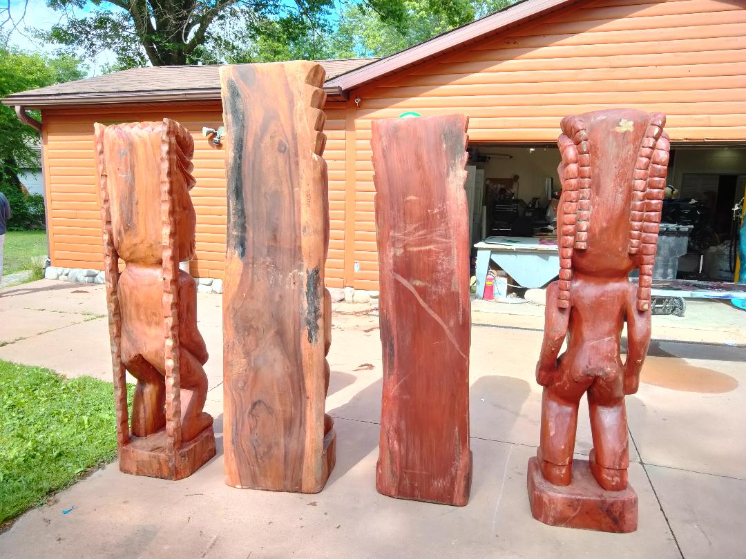 Large Tiki Statue / Tiki Statues / Tiki Bar / Hawaii Island Decor