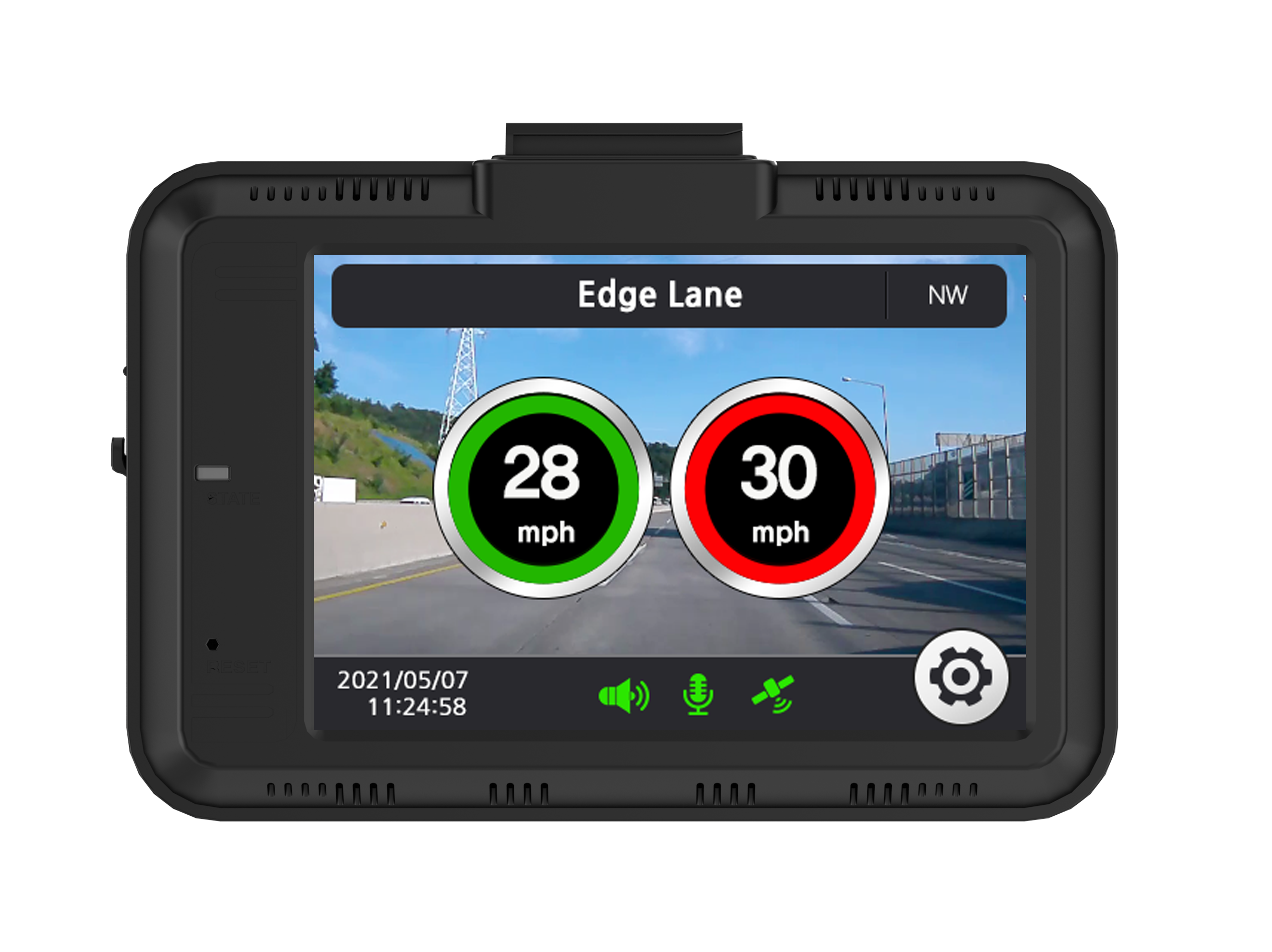 Aguri DX4000 Drive Assist GPS Dash Cam Speed Trap Speed Limit Alert 