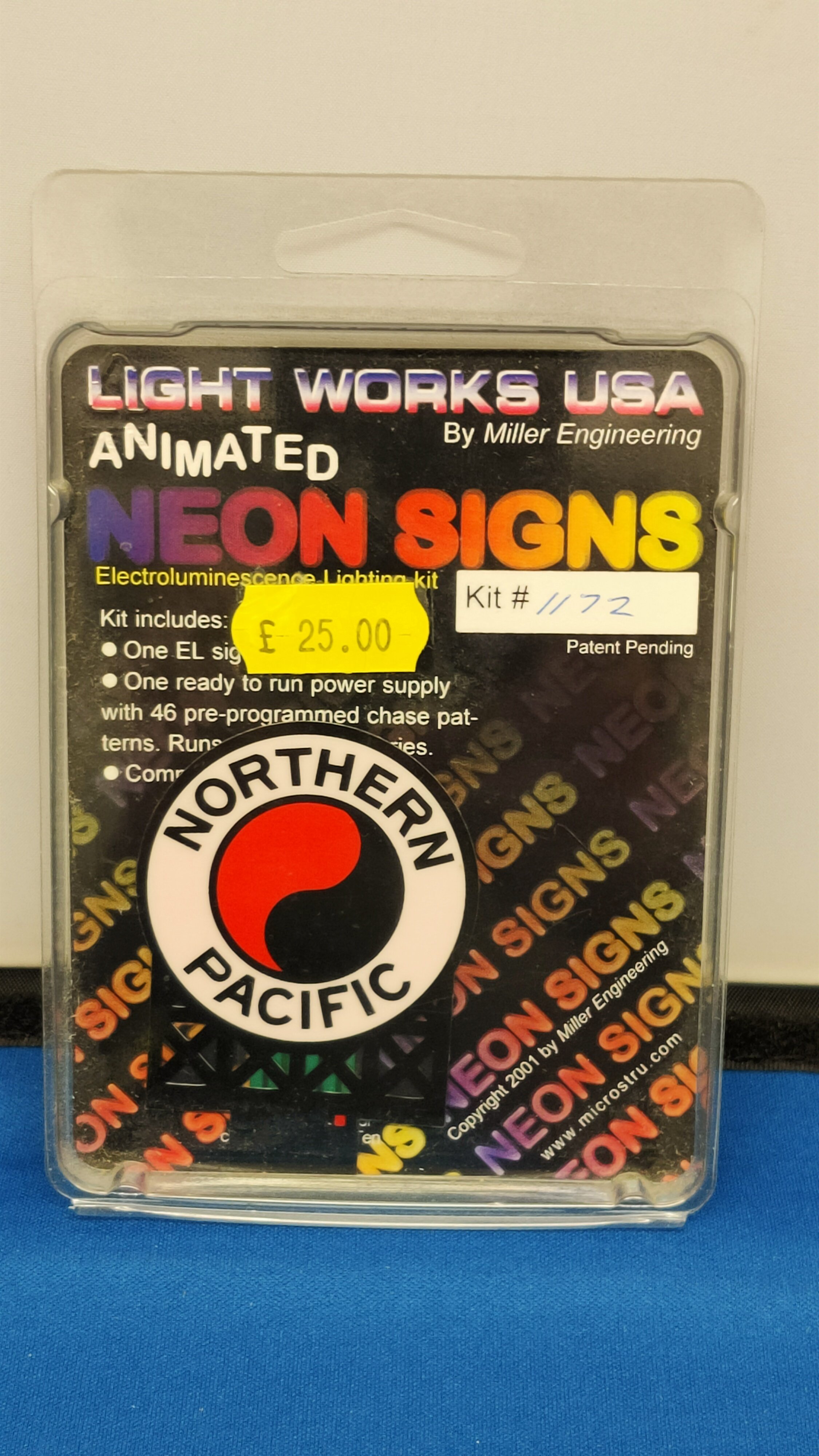 Light Works USA by Miller Engineering. Northern Pacific sign