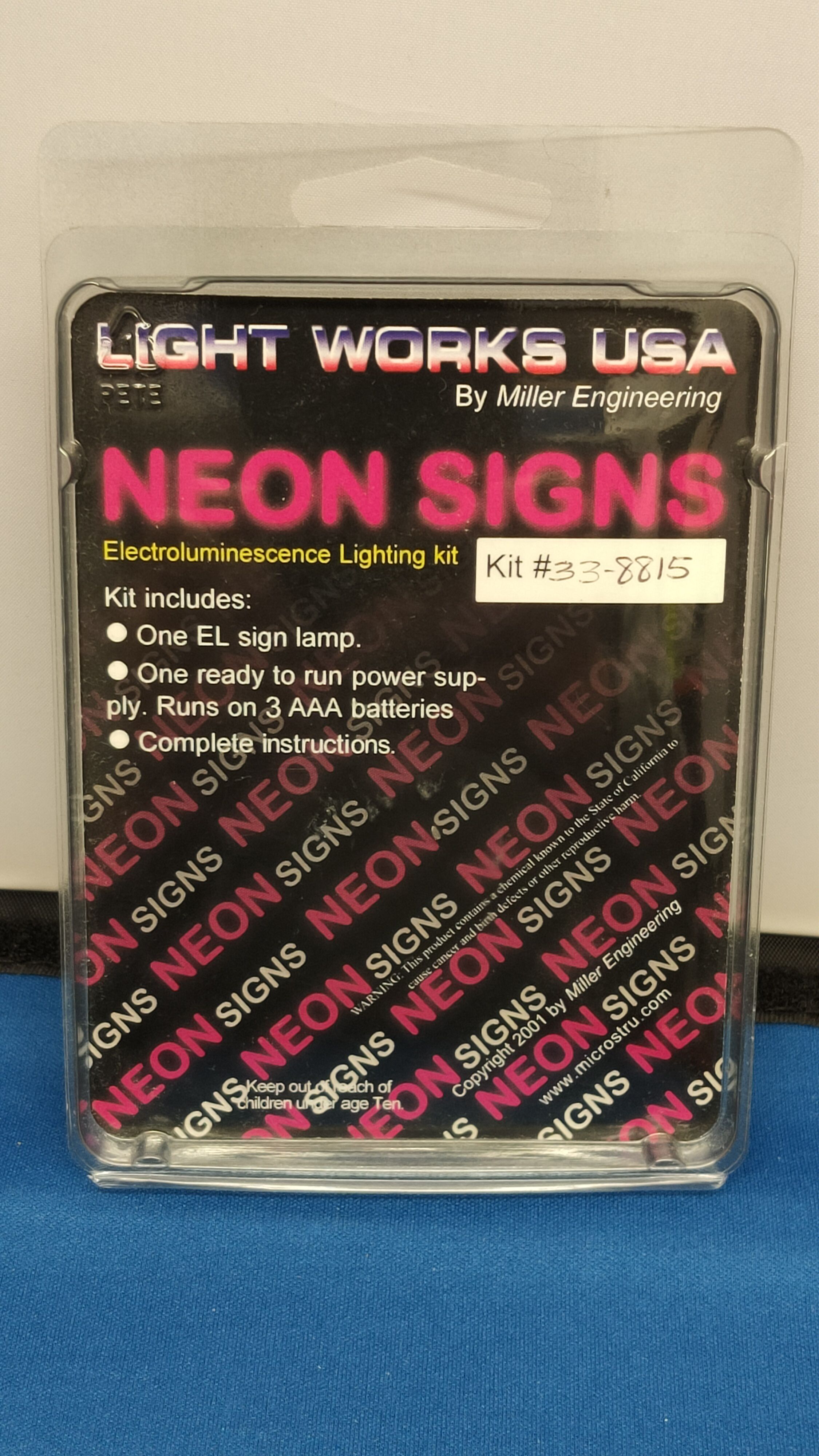 Light Works USA by Miller engineering. Lighted sign Budweiser