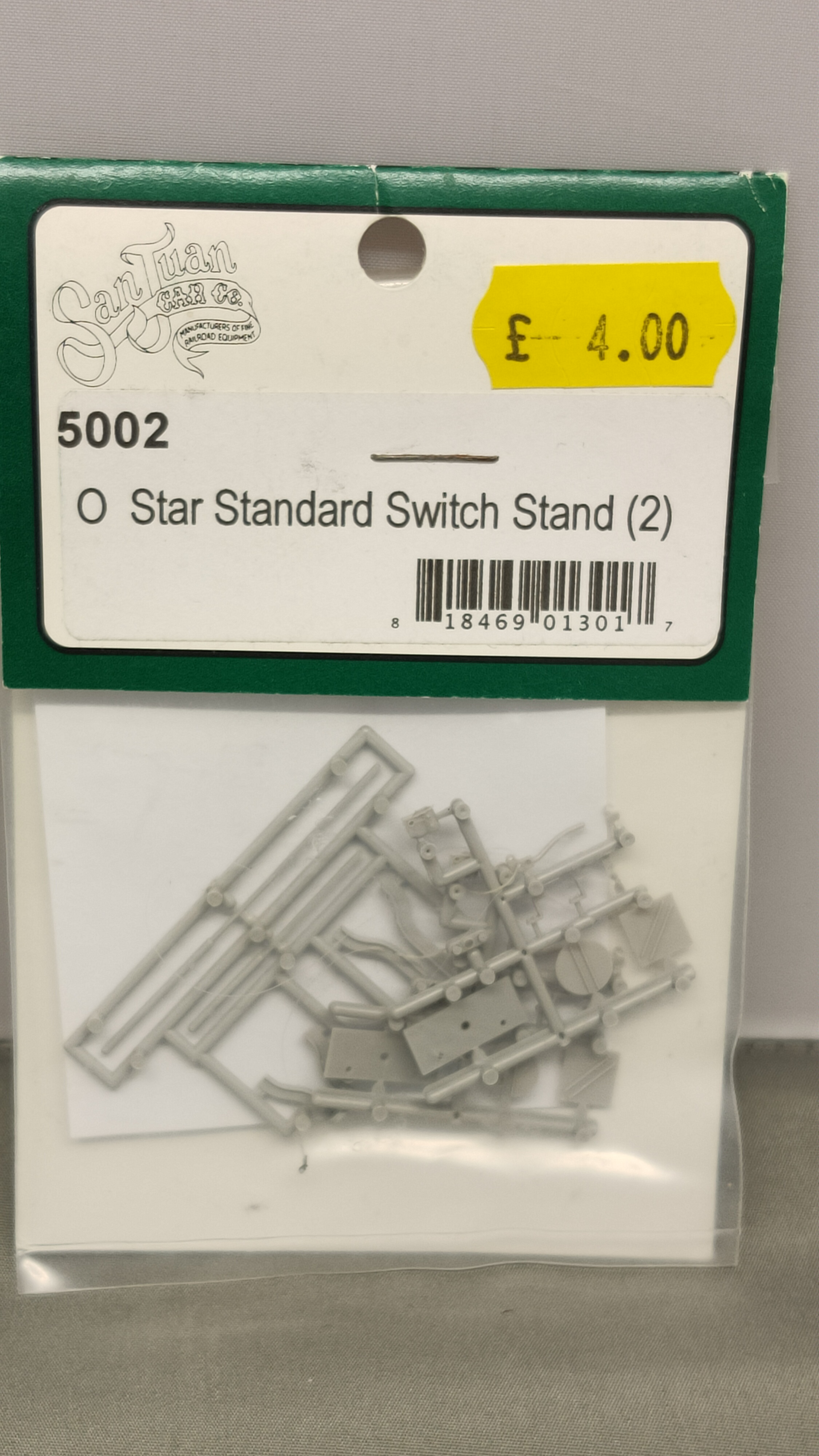 N Common Standard Low Switch Stands Kit - Showcase Miniatures