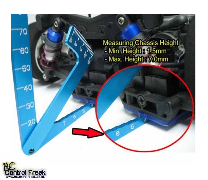 1:10 RC Car 3 in 1 Set Up Tool Chassis Suspension Wheel Camber Guage