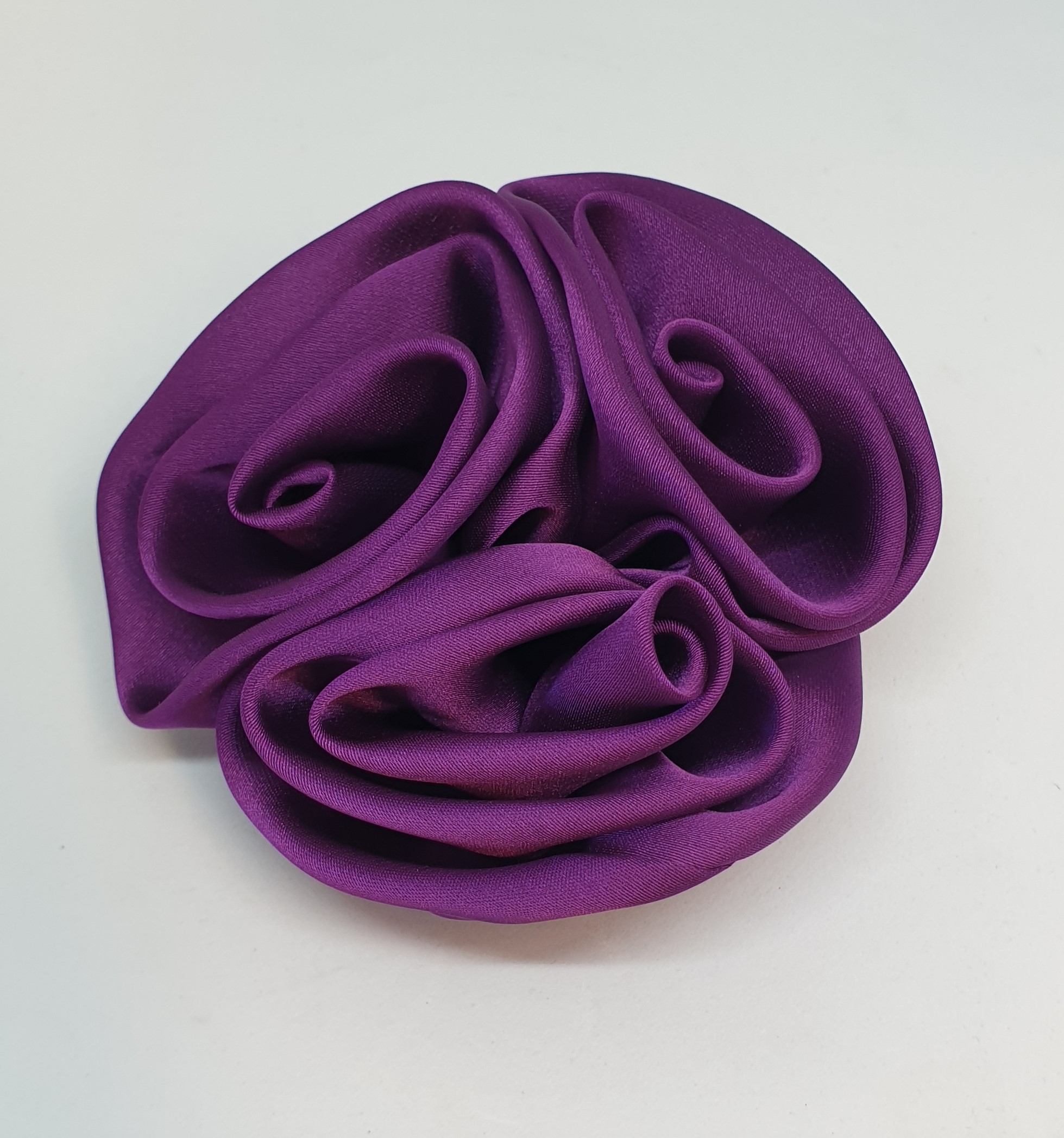 Triple Satin Rose Hair Flowers