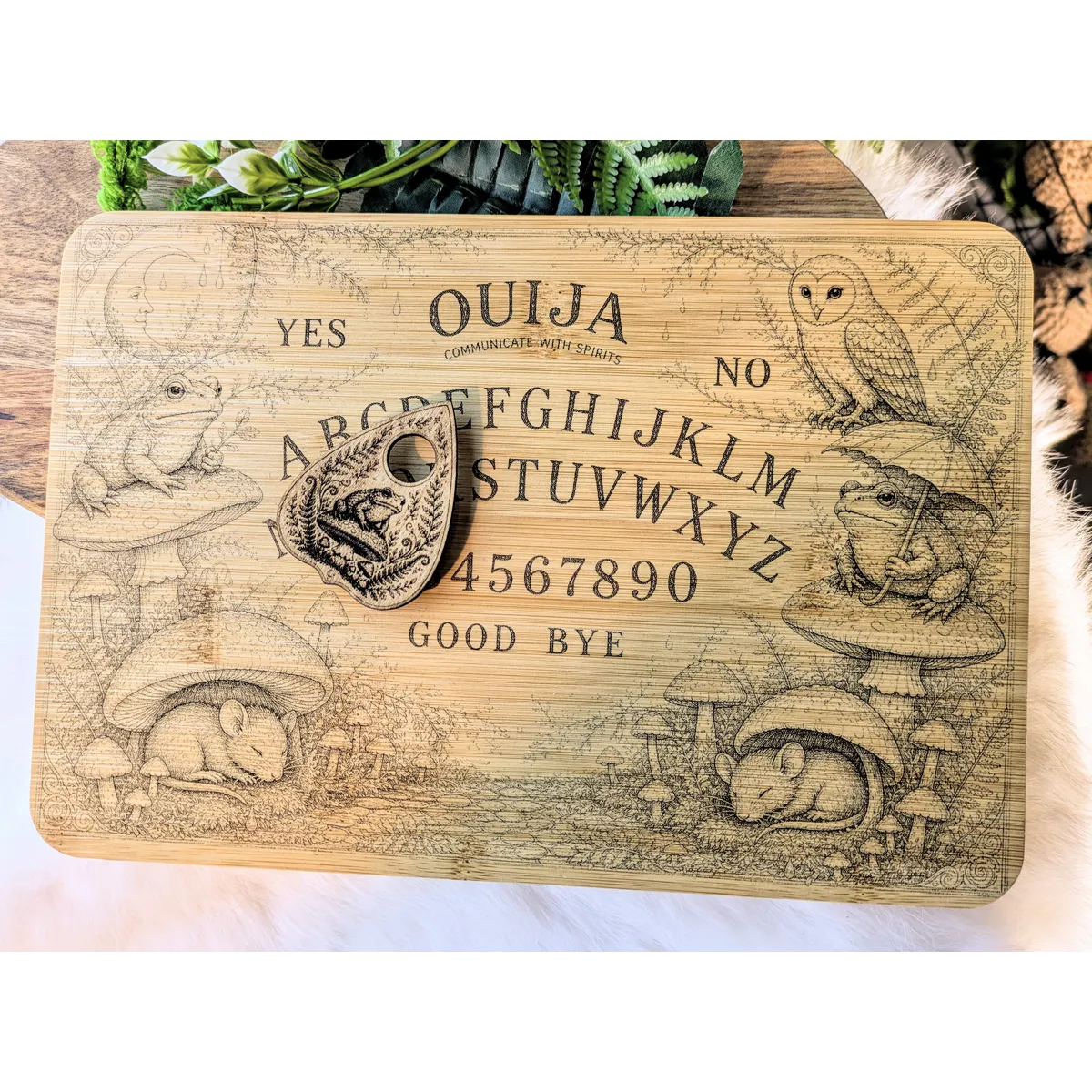 Cottagecore Animals Ouija Board & Planchette (small)