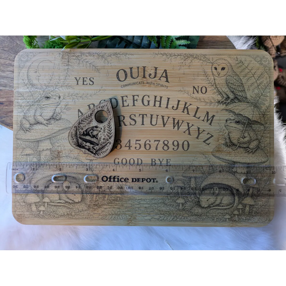 Cottagecore Animals Ouija Board & Planchette (small)