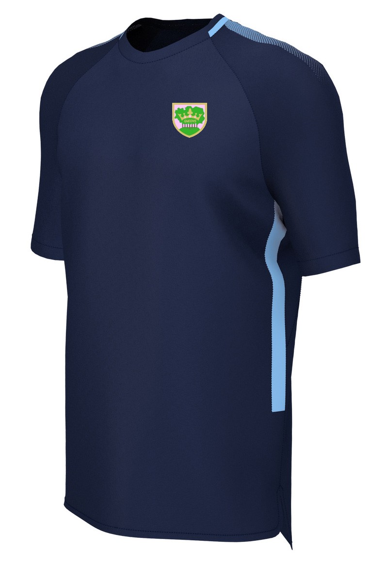 Queens Edge Pro Tee - Navy/Sky