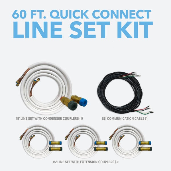 Perfect Aire DIY 2 Zone Mini Split Air Conditioner Heat Pump 22 SEER