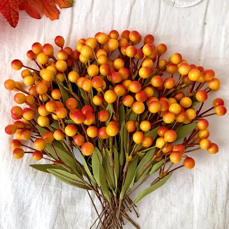 10 Pack Artificial Autumn Berry Picks
