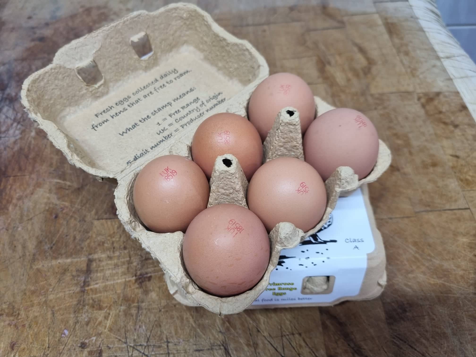 6 Free Range Eggs