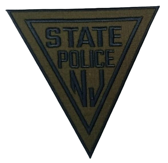 NJ New Jersey State Trooper Patrol Shoulder Patch Olive Drab