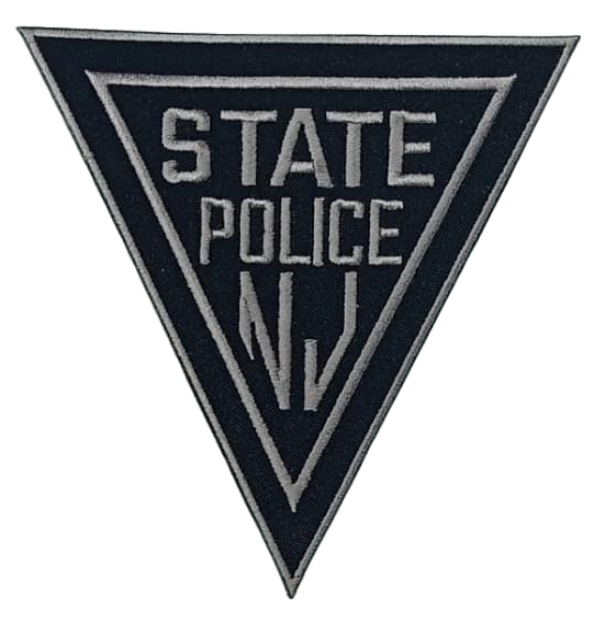 NJ New Jersey State Trooper Patrol Shoulder Patch Black