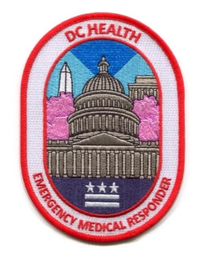 DC District of Columbia EMR Emergency Responder Shoulder Patch