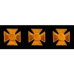 Maltese Cross Years of Service Felt Class A Sleeve Dark Gold on Black