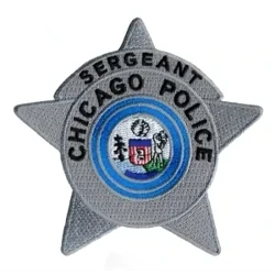 IL Illinois Chicago Police Sergeant Badge Shoulder Patch