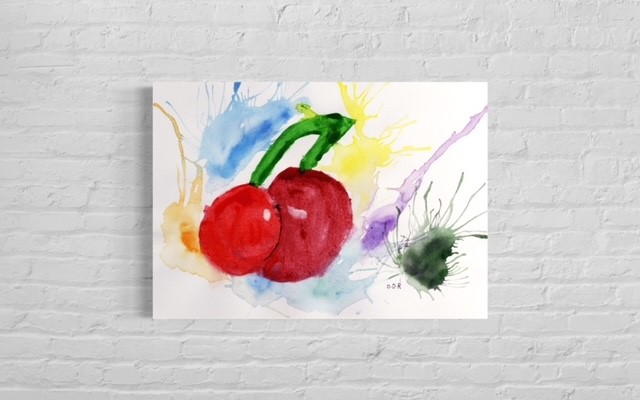 Cherry | Painted by Little artist O. D. R