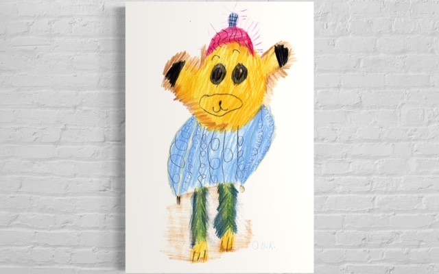 Fluffy Bear | Drawn by Little artist O. D. R