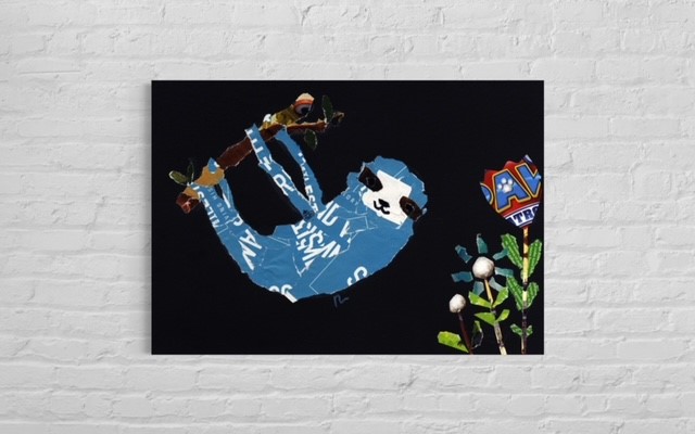 Hang in There | Collage Sloth