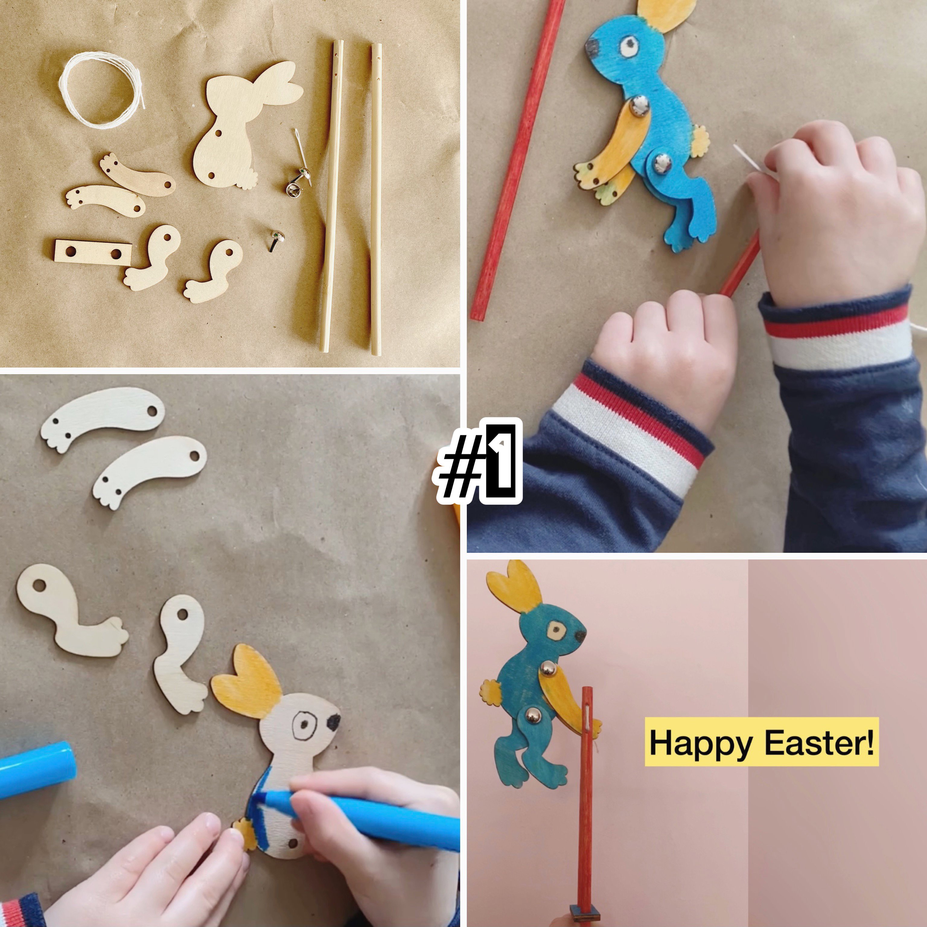 Easter Craft Box | Bunny Acrobat, Cards, Jigsaw Puzzles, drawings