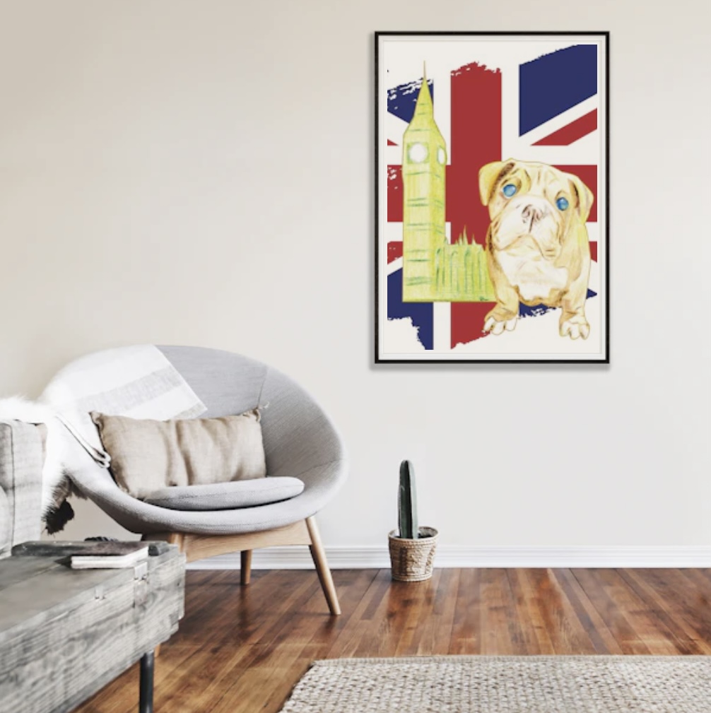London Big Ben Art Print | Coloured Pencil on paper