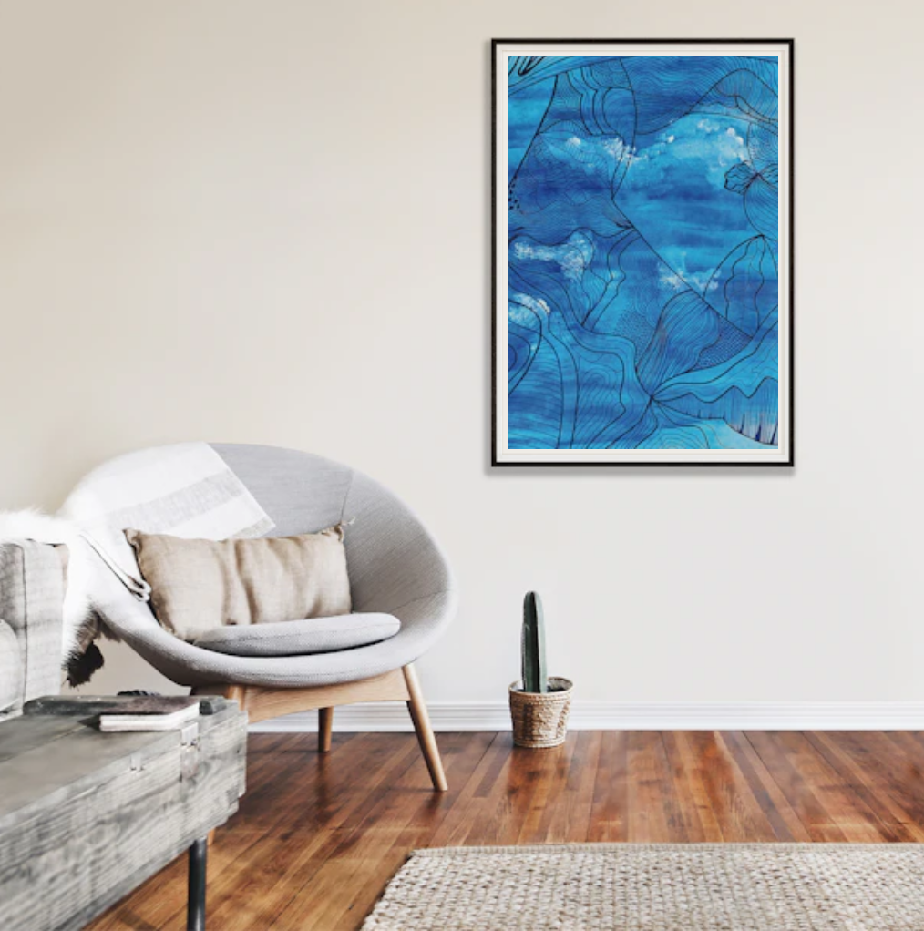 Waves Series - Pourquoi  | Acrylic on rice paper