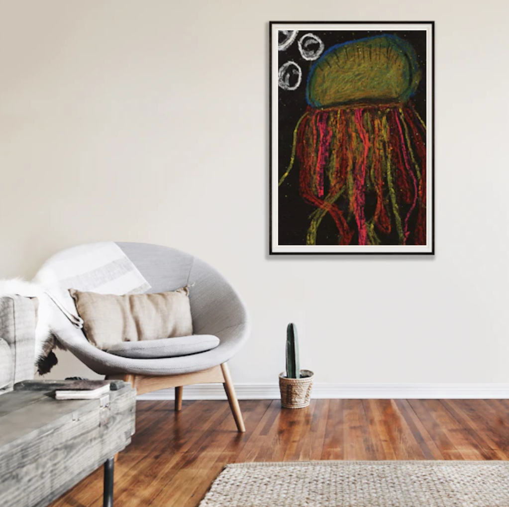 A Jellyfish | Drawn by Little artist O. D. R