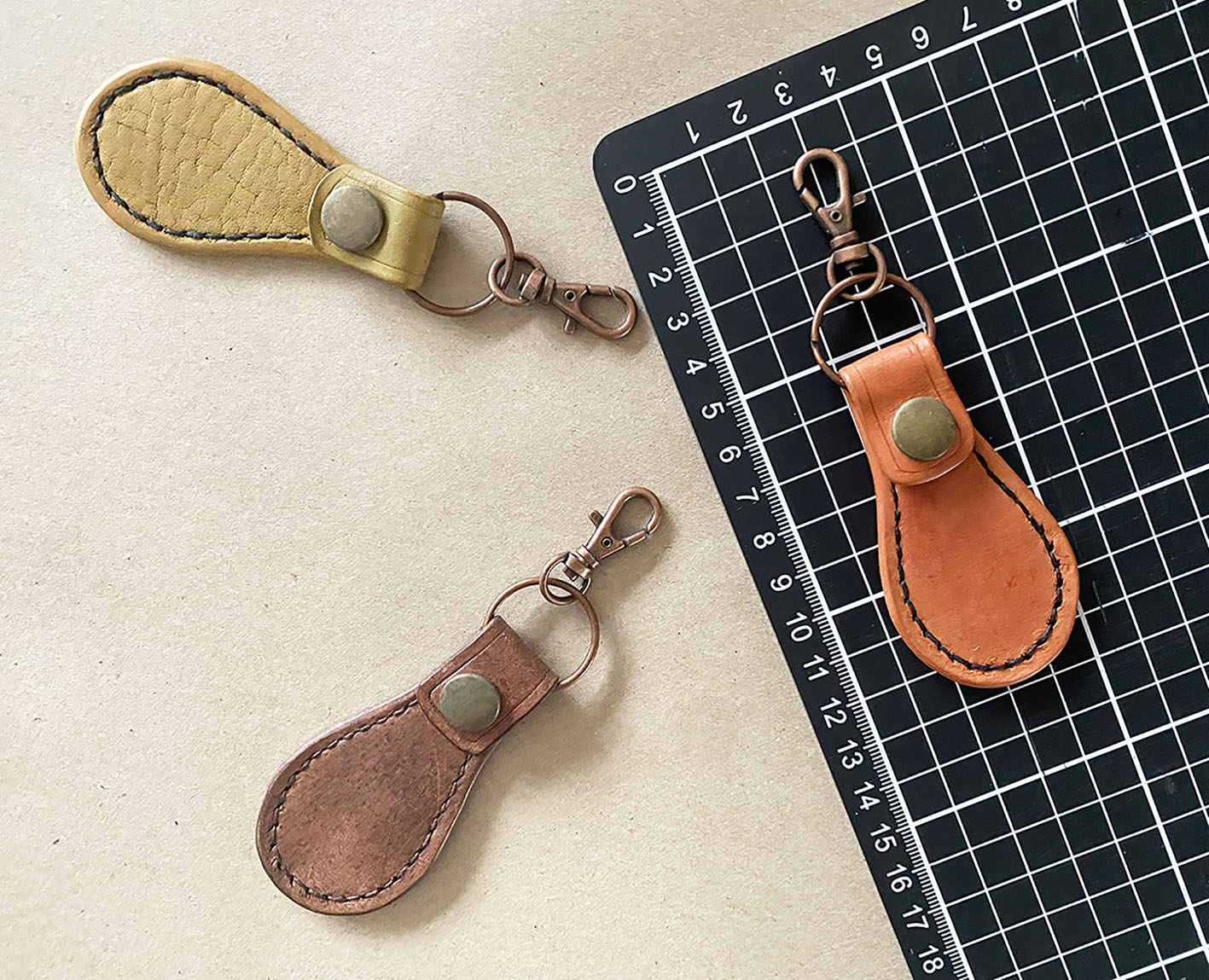 Genuine Leather Keyring