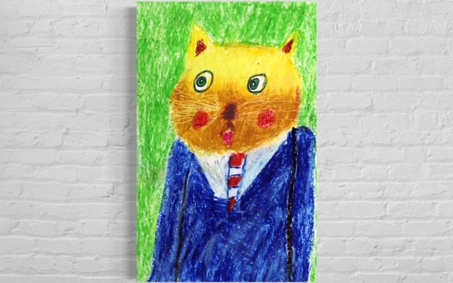 Mr. Cat | Drawn by Little artist O. D. R