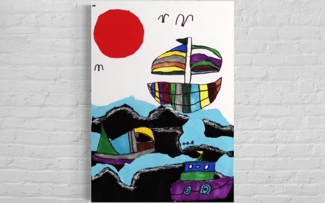 Waves | Drawn by Little artist O. D. R