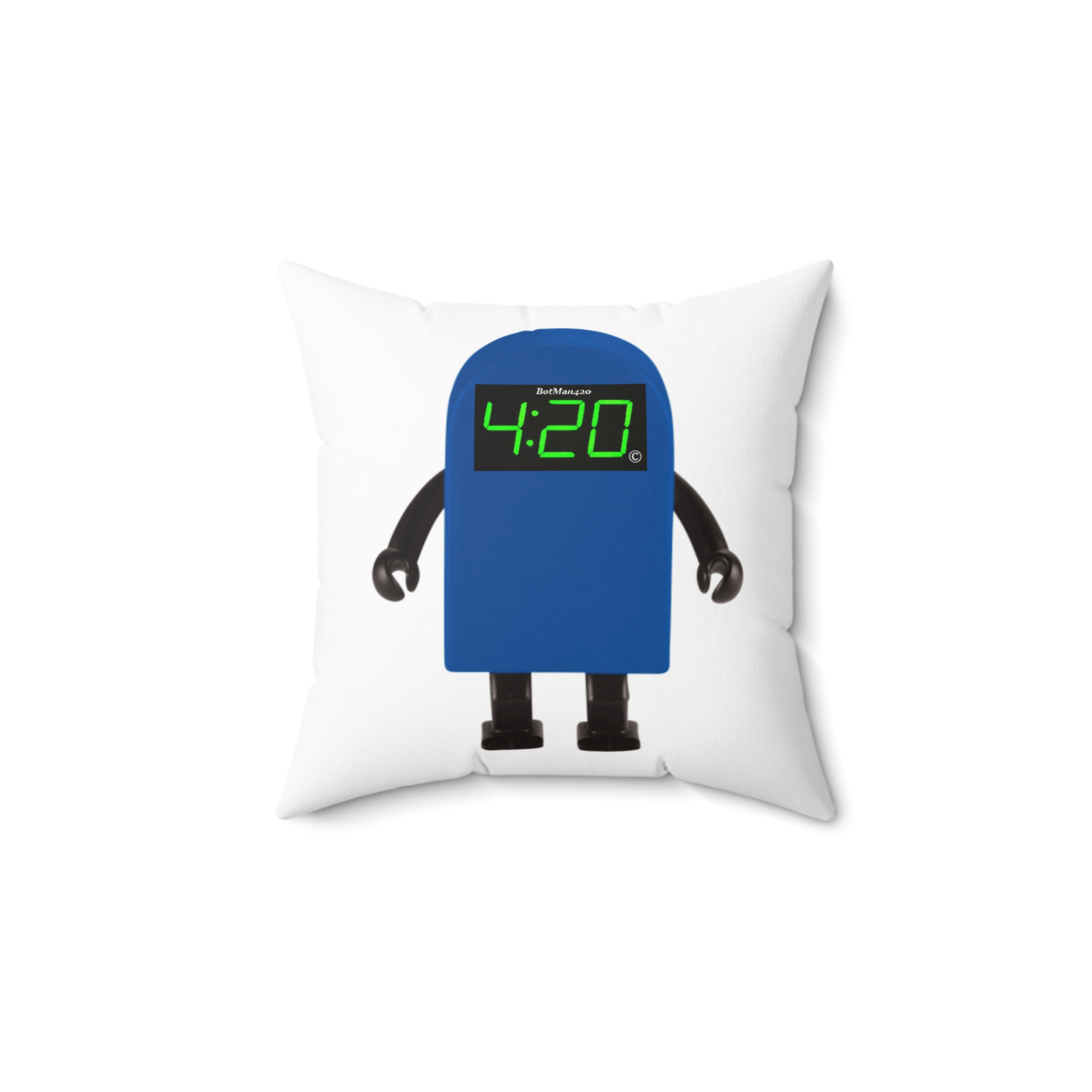 420 BotMan Square Throw Pillows