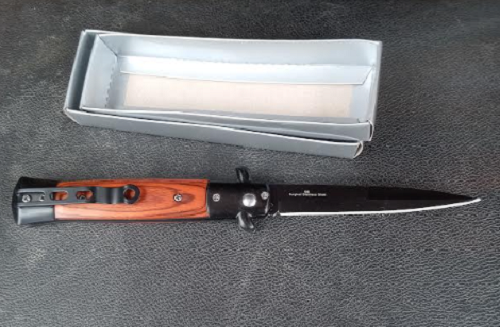 5" Closed Classic Stiletto Automatic Switch Blade Knife