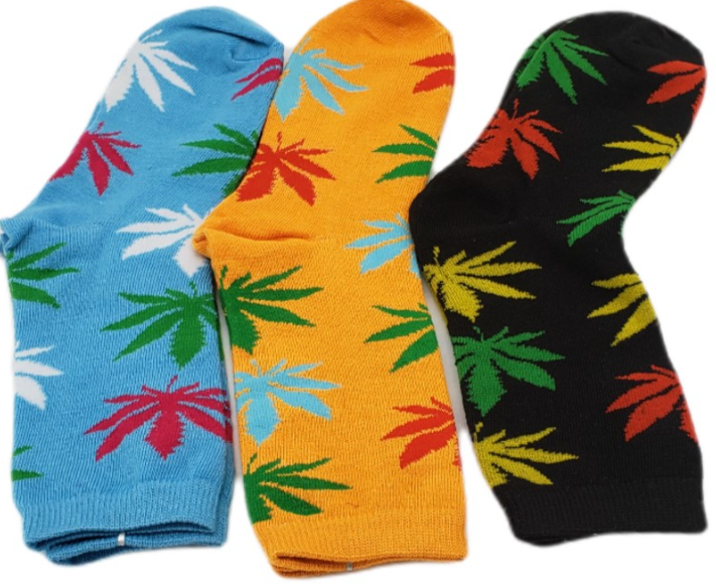 Ely Wholesale Pot Leaf Socks