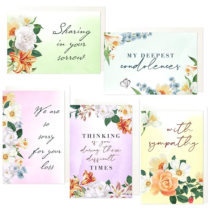 Case Lot 30pc Condolence Card Sets