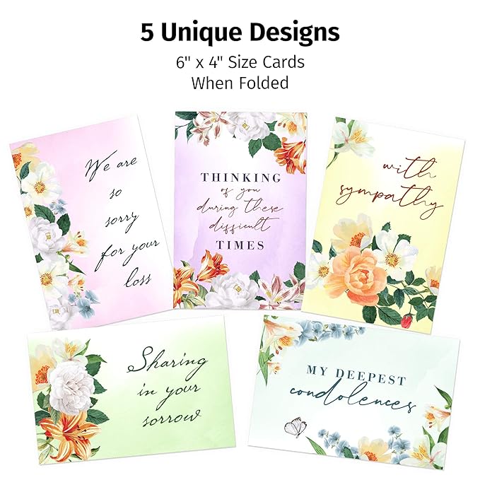 Case Lot 30pc Condolence Card Sets