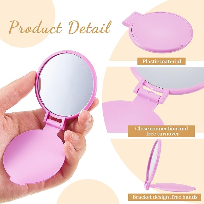 Ely Wholesale Bulk Mini Folding Compact Mirrors