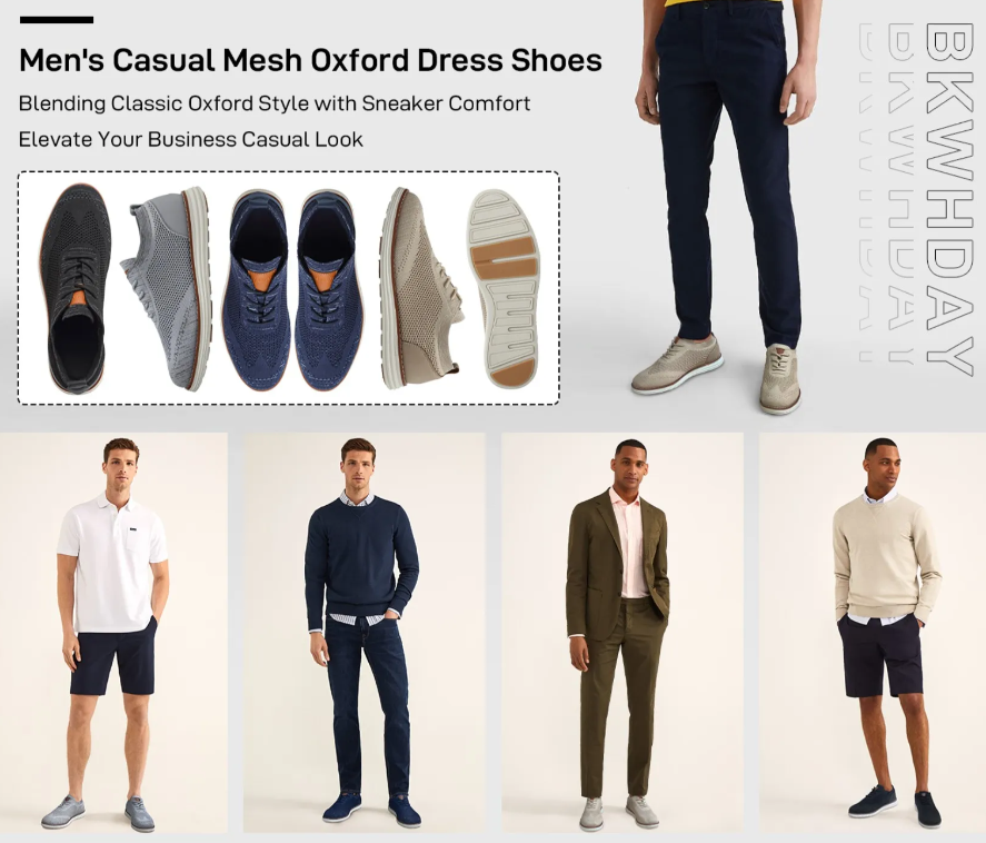 Ely Wholesale Pallet Deal of Men’s Casual Dress Sneakers
