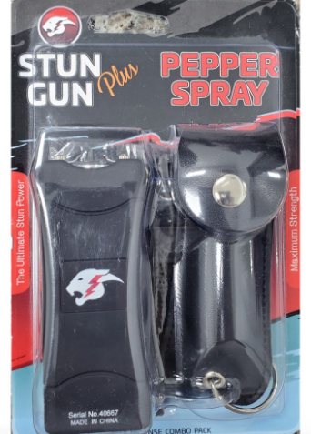 Mini Stun Gun Pepper Spray Combo Pack