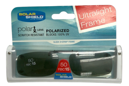 Solar Shield Polarized Clip-On Sunglasses