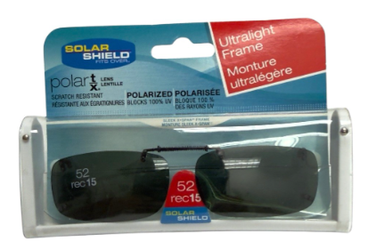 Solar Shield Polarized Clip-On Sunglasses