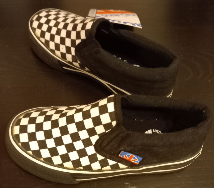 Underground Check Slip Ons. UK P&P Included