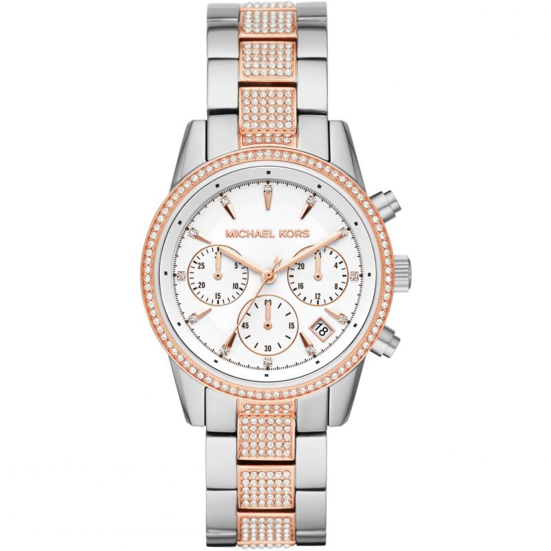 Mk3601 Michael Kors MK6651 White Dial Stainless Steel Strap Ladies Watch