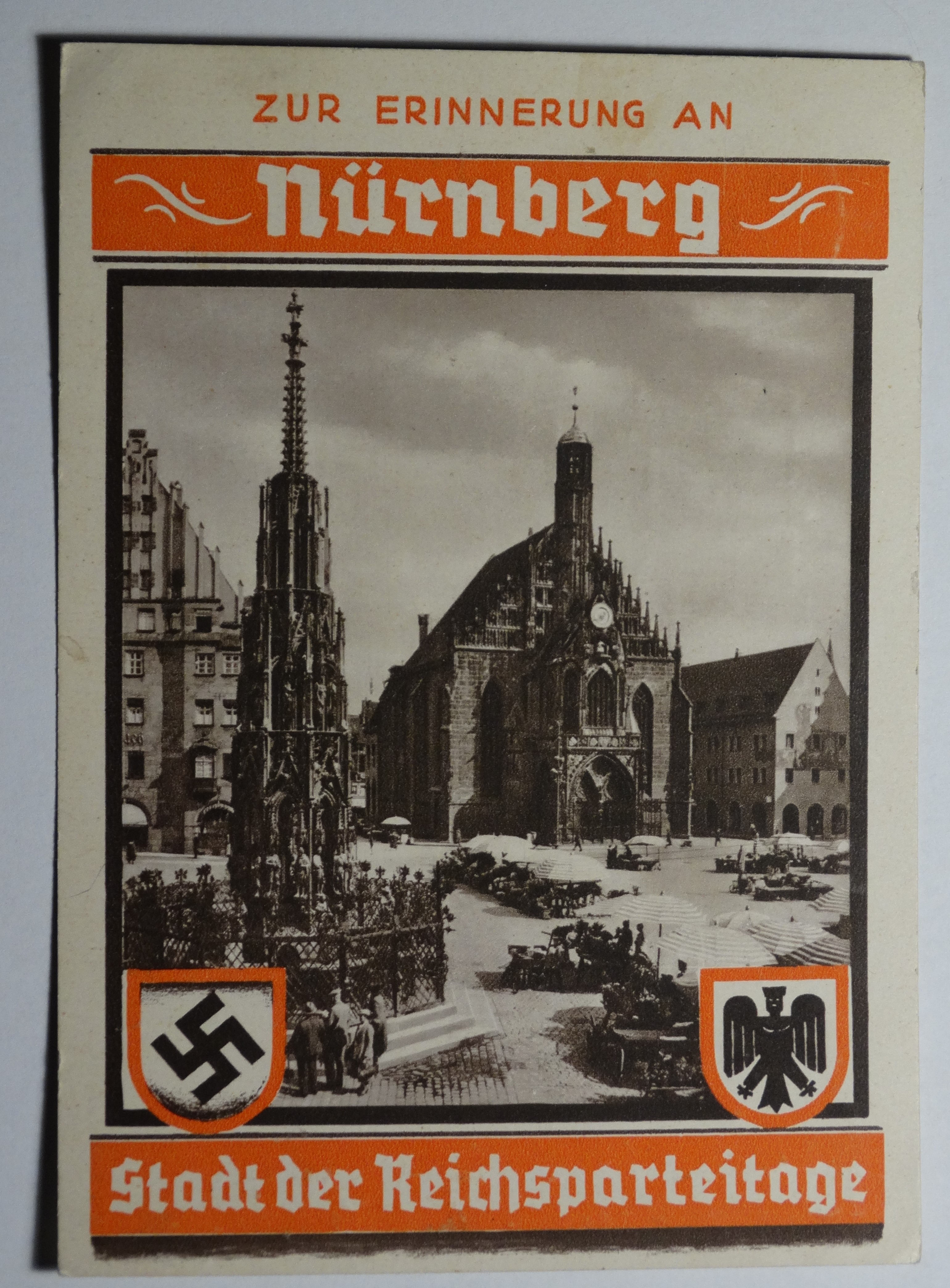 In memory of Nuremberg, the city of the Nazi Party Rallies postcard