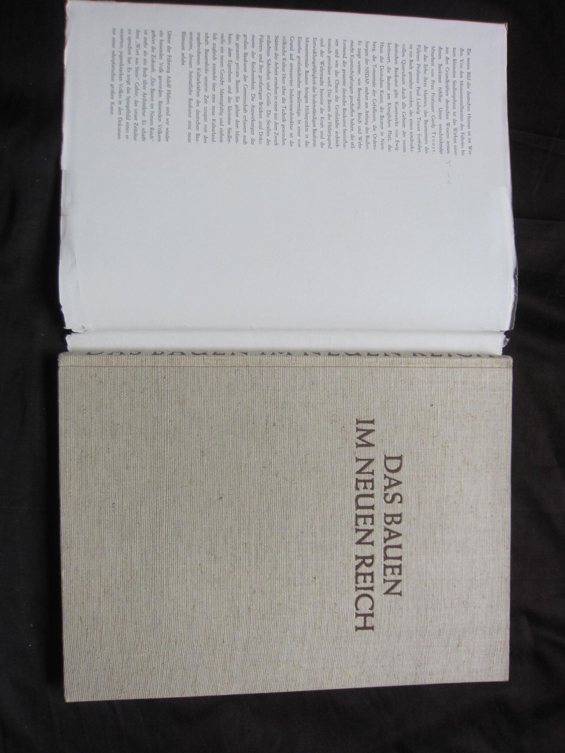 Nazi architecture Das Bauen im Neuen Reich original german book