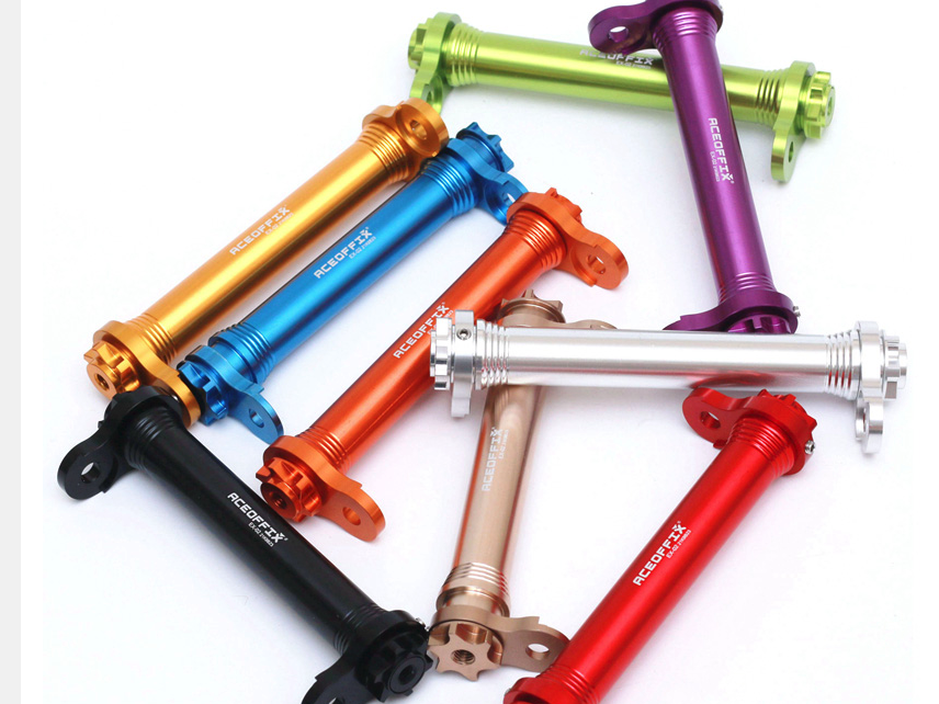 thumbnail image 2 of Easy Wheels Extender Bar For Brompton Bicycle Frame – Carbon & Titanium – Roll Extension 2 of 5