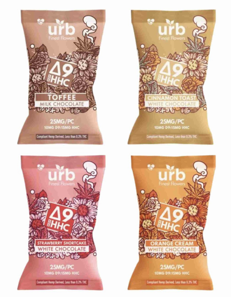 Urb Delta 9 THC + HHC Single Serve Chocolates