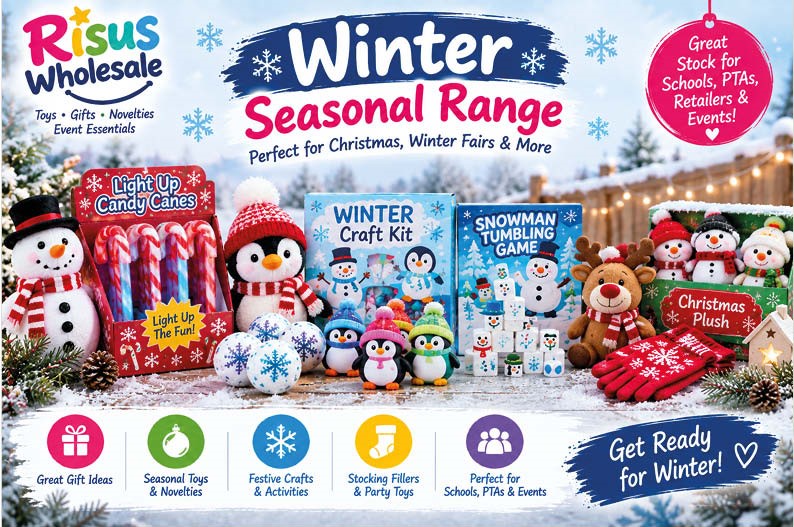 Collage of affordable school prizes and pocket money toys suitable for lucky dips, tombolas, school fairs and PTA fundraising events.