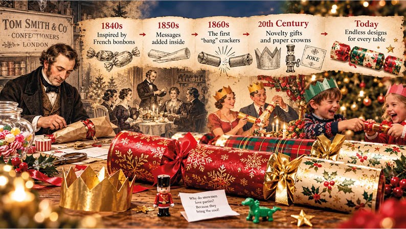 History of Christmas crackers and the traditional British Christmas cracker